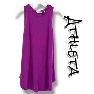 Athleta Breezy Tank Fuchsia Lightweight Yoga Workout Athleisure Womens Size XS